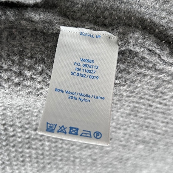 Boden Seed Stitch Gray Wool Cardigan Sweater Coat - Picture 15 of 16